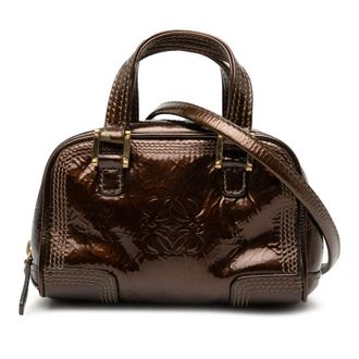 Loewe Pre-owned Loewe Micro Patent Amazona Satchel Unisex 0C2GMQ3XUFN8FMMR