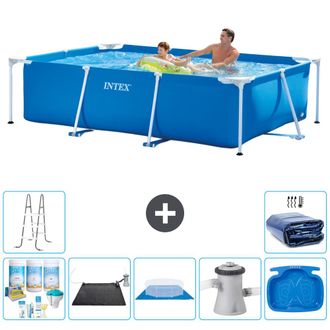 Intex Piscina Con Estructura Rectangular - 260x160x65 Cm - 7-piezas S20038