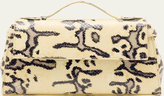 Proenza Schouler Tate Python-Print Leather Clutch Bag