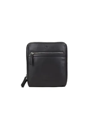 Momo Design Genuine Leather Shoulder Bag - Black