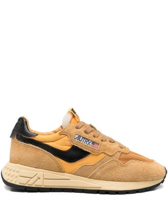 Autry Reelwind panelled sneakers - women - Nylon/Calf Leather/Mesh/Calf Leather/Cotton/Nylon/Rubber - 37 - Neutrals