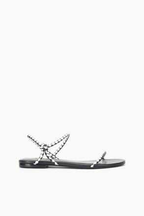 Staud Womens Laurel Sandal In Black Paper