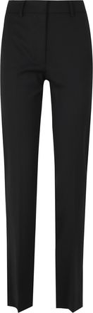 Federica Tosi Black Frescolana Straight-Leg Polyester-Blend Pants