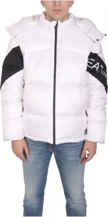 Emporio Armani Oversized Down Jacket - Heren - Winterjassen - Wit - L - Polyester - Jassen