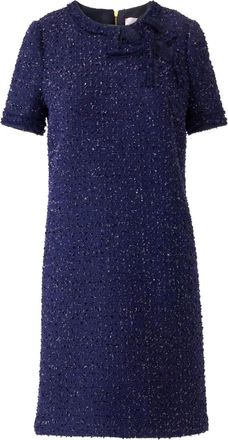 Carolina Herrera Abito midi in tweed - Blu