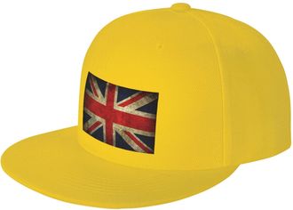 Generic The Union Jack British Flag Dad Cap Washed Peak Cap Soft Trucker Hat for Travel Hunting Golf