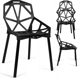 OEM Silla Moderna Calada Vector Negra