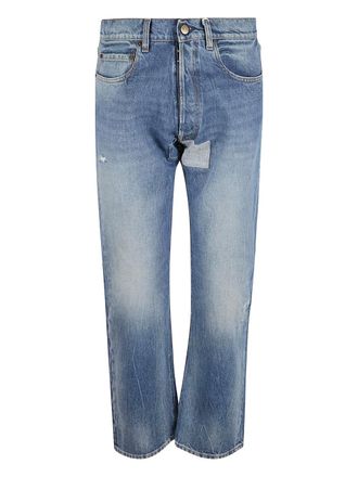 Maison Margiela patchwork jeans - Blauw