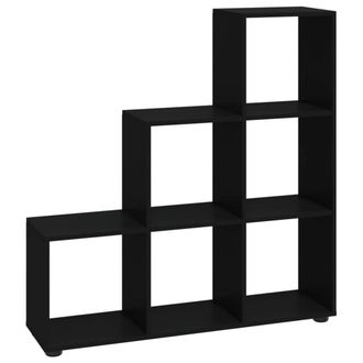vidaXL Vidaxl - Estanter&iacute;a Forma De Escalera Madera Contrachapada Negro