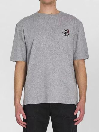 Loewe cotton t shirt cat eye embroidery