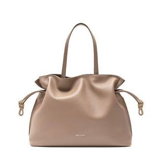 Esin Akan 2-in-1 Emma Leather Tote Bag in Oatmilk at Nordstrom