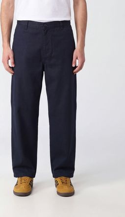 Carhartt Work in Progress Pantaloni wide leg Brady in cotone con logo posteriore