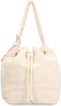 Tory Burch Off White Logo Bucket Bag