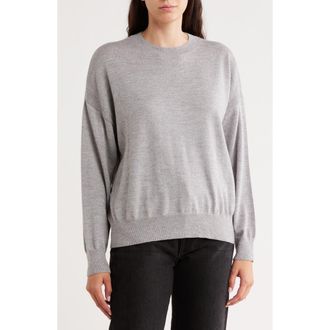Madewell Birdie Merino Wool Pullover in Grey Mouline at Nordstrom Rack, Size Xx-Small