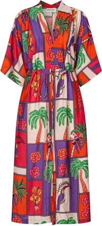 Lollys Laundry Maxi Jurken - Dames - Maxi kleedjes - Veelkleurig - XS - Kleedjes