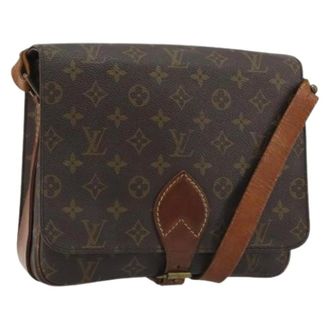 Louis Vuitton Pre-owned Cartouchiere GM Schoudertas - Dames - Pre-owned - Bruin - Maat: ONE Size Leer