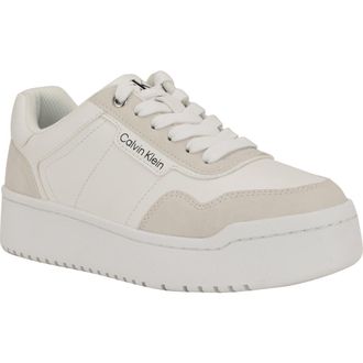 Calvin Klein Adryen Sneaker in White at Nordstrom Rack, Size 5.5