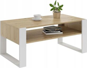 OEM Mesa De Centro Kaja Artesano-blanco Loft Retro
