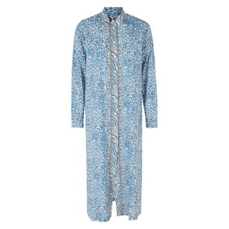 MC2 Saint Barth Shirt Dresses, female, Blue, Size: XS/S Adeline Midi Dress