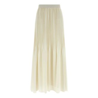 Twinset Rokken, Dames, Beige, S, Polyester, Maxi Rok