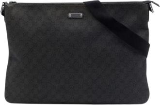 Gucci Pre-owned Cross Body Bag - Dames - Vintage Schoudertas - Zwart - ONE Size - Denim - Vintage