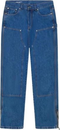 Garment Workshop Double Knee Werkbroek - Heren - Regular Fit Jeans - Blauw - XL - Katoen - Jeans