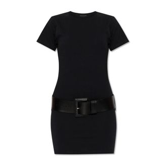 Balenciaga Dames, Jurken, Zwart, Maat: S Katoen