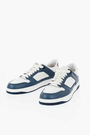 Santoni Leather Sneakers AIR With Contrast Details size 45,5