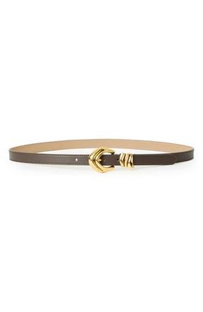 B-Low The Belt Cassian Mini Leather Belt in Chocolate Gold at Nordstrom Rack, Size Medium