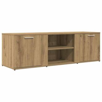 Berkfield Home TV Cabinet Artisan Oak 120x34x37 cm Engineered Wood in Brown | Size: 120 x 34 x 37 cm