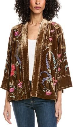 Johnny Was Mayra Silk-Blend Kimono