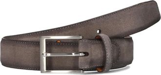 Magnanni Accessoires, Heren, Grijs, 115 CM, Leer, Leren Riem