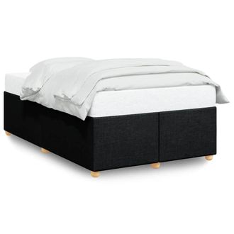 Berkfield Home Bed Frame without Mattress Black&not;Double Fabric in Black | Size: Double