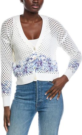 Autumn Cashmere Floral Mesh Cardigan