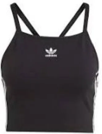 adidas (WMNS) adidas Adicolor 3-Stripes Crop Top Asia Sizing Black IU2405