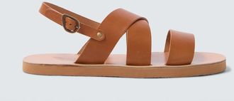 Ancient Greek Sandals Miltos leather slingback sandals