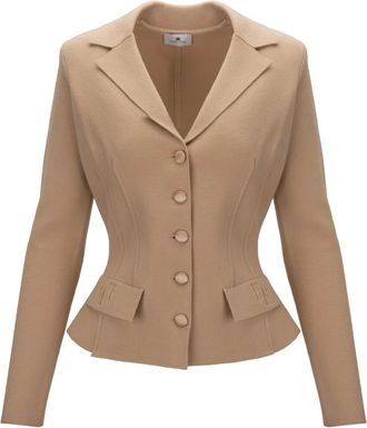 Elisabetta Franchi Blazer de Lana - Jackets - Mujer - Amarillo - L