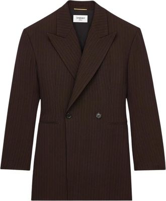 Saint Laurent Veste Tailleur Base - Jackets - Mujer - Marr&oacute;n - M