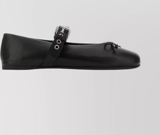 Miu Miu leather ballerina shoes