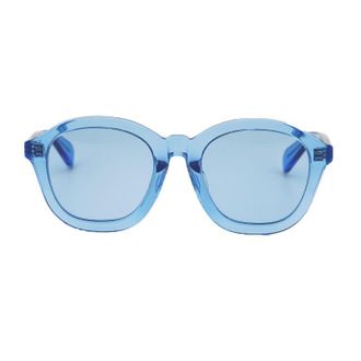 Celine CL40017F84V Round Full Rim Sunglasses - Blue