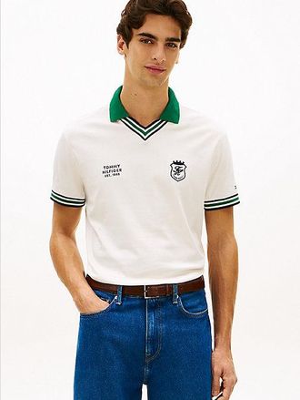Tommy Hilfiger Relaxed Fit Tipped V-Neck Polo Shirt