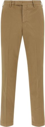 Pantaloni Torino Brown Slim Flat Front Pants