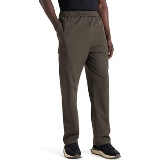 Mani&egrave;re De Voir Rayan Technical Cargo Trousers in Olive at Nordstrom, Size X-Small
