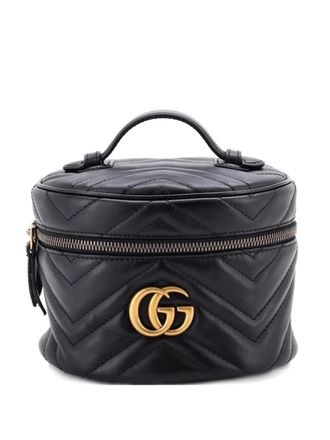 Gucci GG Marmont Vanity Matelasse Leather Mini backpack - Black