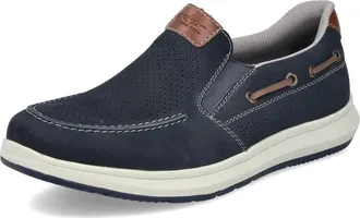 Rieker Schoenen, Heren, Blauw, 44 EU, Leer, 16968-14 Instapschoen