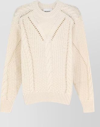 Isabel Marant cable-knit wool blend long-sleeve sweater