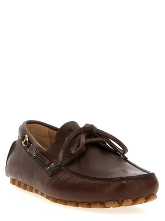Valentino Garavani Driver Fastaway Loafer - Brown