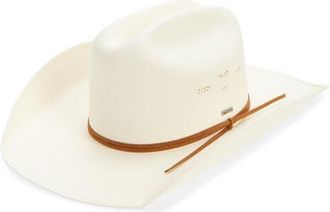 Brixton Laredo Straw Cowboy Hat in Bone at Nordstrom, Size X-Small