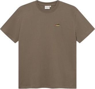 Dedicated T-Shirt Stockholm Perch EMB T-Shirt f&uuml;r Herren | braun
