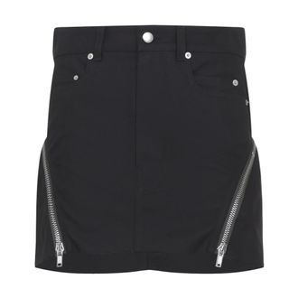 Rick Owens Short Skirts, female, Black, Size: 2XS Bolan Banana Mini Skirt